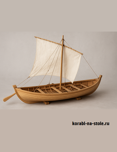 Чертёж модели Укшуй / Ushkui речной (1300) для сборки и историческая справка