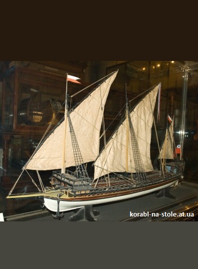 Чертёж модели Галеры Dvina / Двина (1721) для сборки и историческая справка