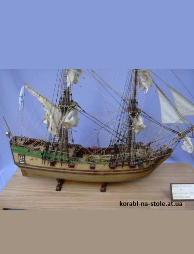 Чертёж модели Пакетбота «Святой Петр» / St Peter (1741) для сборки и историческая справка