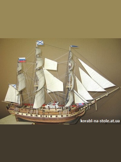 Чертёж модели Шлюпа Мирный / sloop Mirny (1819) для сборки и историческая справка