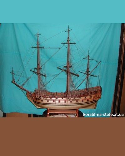 Чертёж модели Корабля Poltava / Полтава (1712) для сборки и историческая справка