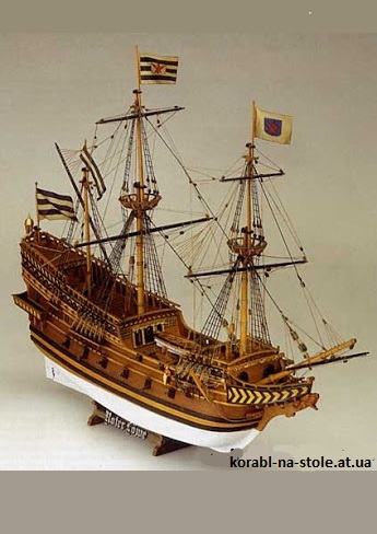 Чертёж модели Галеона The Red Lion / Roter Lowe / Красный Лев (1597) для сборки и историческая справка