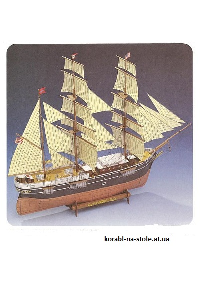 Чертёж модели Барка Theone / Теоне (1863) для сборки и историческая справка