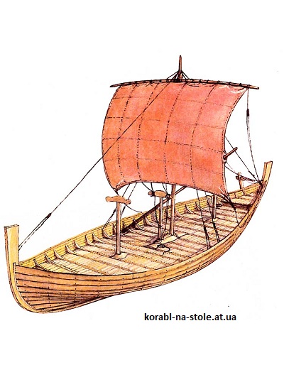 Чертёж моделей Скандинавской ладьи и кораблей (III–XI вв.) для сборки и историческая справка