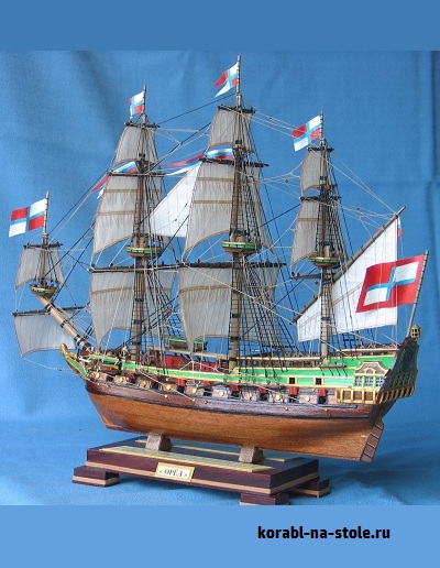 Чертёж модели Флейта Орёл / Orel (1669) для сборки и историческая справка