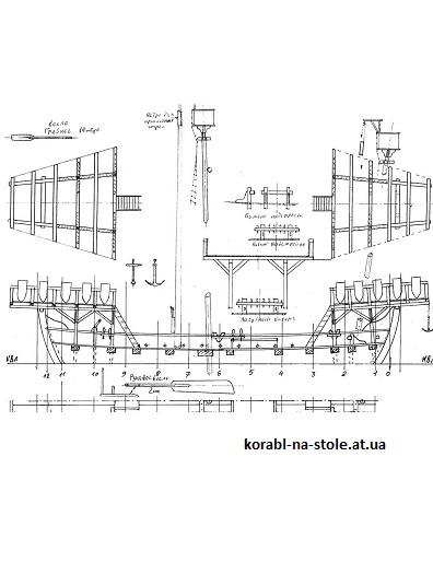 Чертёж модели Североевропейского когга (1260–1350гг.) для сборки и историческая справка