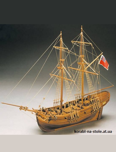 Чертёж модели Каттера HMS Shine / Шайн (1712) для сборки и историческая справка