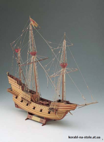 Чертёж модели Галеона Veneto / Венето (XVI век) для сборки и историческая справка