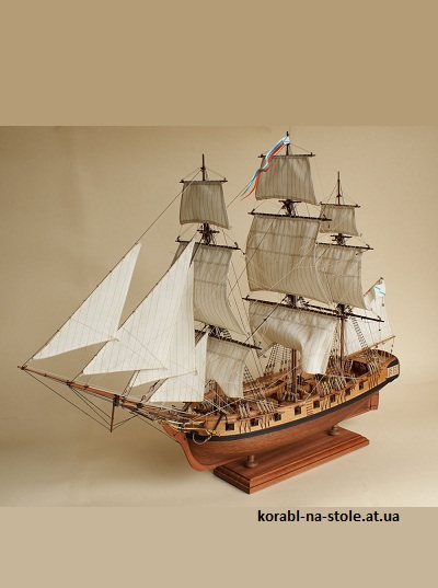 Чертёж модели Шлюпа Надежда / sloop Nadezhda (1800) для сборки и историческая справка