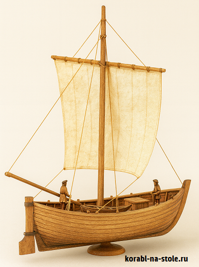 Чертёж модели Северный коч / KOCH sailing ship (1640) для сборки и историческая справка
