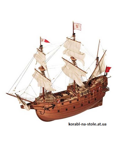 Чертёж модели Галеона San Martin / Сан Мартин (1580) для сборки и историческая справка