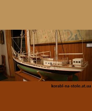 Чертёж модели Шхуны Заря / schooner Zarya (1952) для сборки и историческая справка