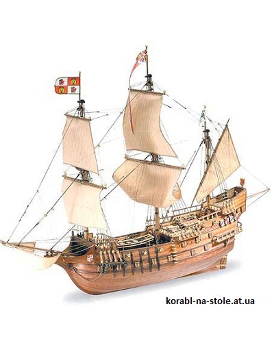 Чертёж модели Галеона San Francisco / Сан-Франциско (1588) для сборки и историческая справка