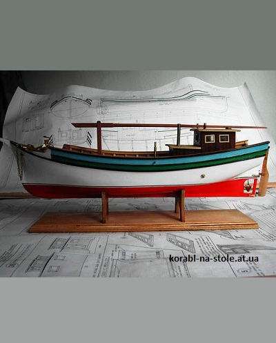 Чертёж модели Моторной парусной лодки Taka (1936) для сборки и историческая справка