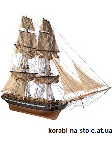 Чертёж модели Брига Меркурий (1820) для сборки и историческая справка