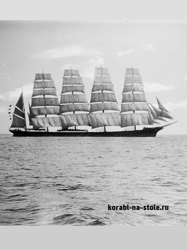 Чертёж модели Барка Потоси / Barque Potosi (1895) для сборки и историческая справка