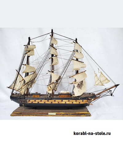 Чертёж модели Испанского фрегата / Frigate spanish (XVIII) для сборки и историческая справка