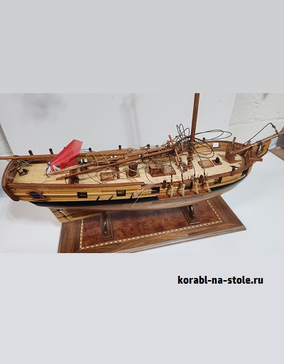 Чертёж модели Шлюпа Феррет / sloop Ferret (1711) для сборки и историческая справка