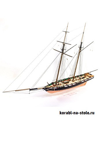 Чертёж модели Клипер-шхуны Грэшиан / clipper-schooner Grecian XIXc - Baltimore Baltimore для сборки и историческая справка