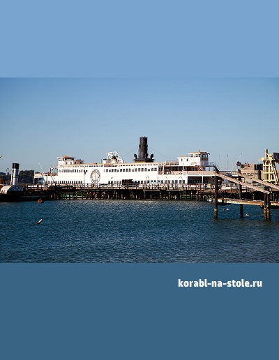 Чертёж модели Боковoколёсного парома Эврика / side-whell ferry EUREKA (1890) для сборки и историческая справка