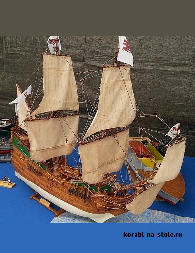 Чертёж модели Флейта Дерфлингер / Flute Derflinger (1675) для сборки и историческая справка