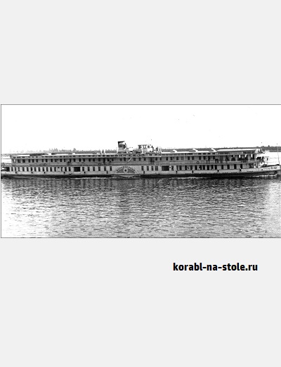 Чертёж модели Колёсного парохода Володарский / Side-wheel steamer Volodarskiy (1914) для сборки и историческая справка