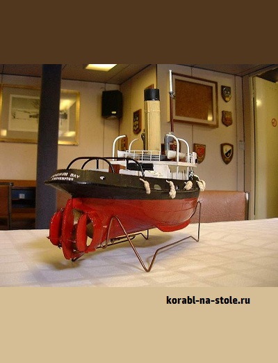 Чертёж модели Парового буксира Дандрюм-Бэй / Steam Tugboat Dundrum bay (1920) для сборки и историческая справка