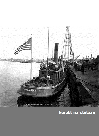 Чертёж модели Парового буксира ВМС США / Steam Tugboat US NAVY для сборки и историческая справка