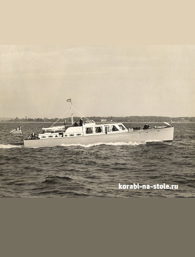 Чертёж модели мотокруизер Авока / motorcruiser AVOCA для сборки и историческая справка