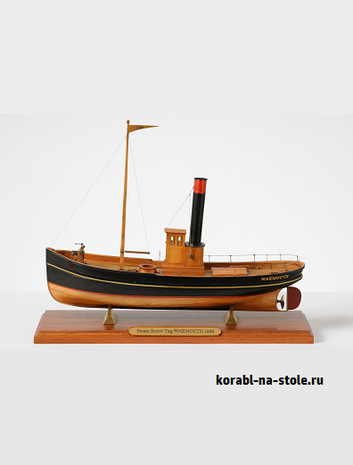 Чертёж модели Парового буксира Веймут / Steam Tugboat WEYMOUTH (1880) для сборки и историческая справка