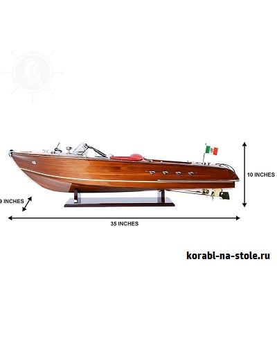 Чертёж модели Скоростного катера / runaboat RIVA AQUARAMA (VER.1) для сборки и историческая справка