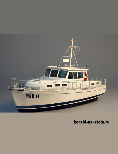 Чертёж модели Моторного крейсера МАВ14 / motorcruiser MAB14 для сборки и историческая справка