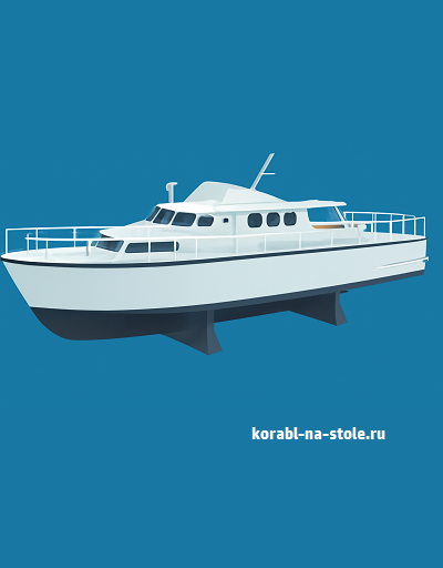 Чертёж модели Моторного крейсера Меркур / motorcruiser MERKUR для сборки и историческая справка