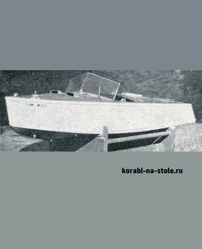 Чертёж модели Скоростного катера Мейд / runaboat OHM MAID для сборки и историческая справка