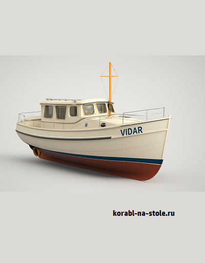 Чертёж модели Моторного круизера Видар / motorcruiser VIDAR для сборки и историческая справка