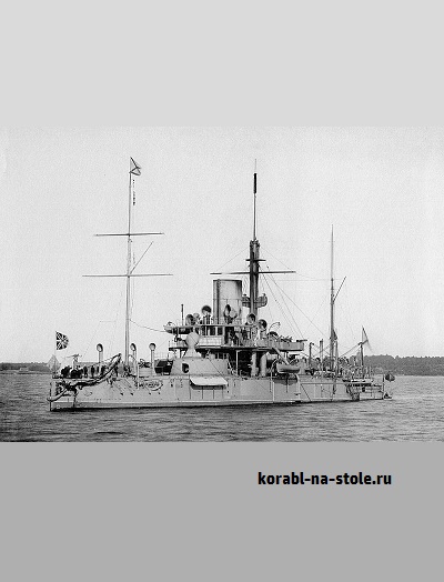 Чертёж модели Парового броненосца Пётр Великий / steam Battleship Petr Velikiy (1877) для сборки и историческая справка