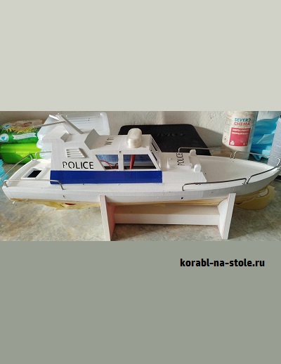 Чертёж модели Катера полиции W26 / policeboat W26 для сборки и историческая справка
