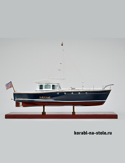 Чертёж модели Моторного крейсера Пис оф Эйт (Пиастра) / motorcruiser PIECE OF EIGHT для сборки и историческая справка