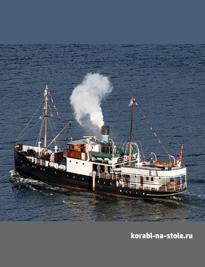 Чертёж модели Парохода Борёйсунн / steamer BOROYSUND для сборки и историческая справка