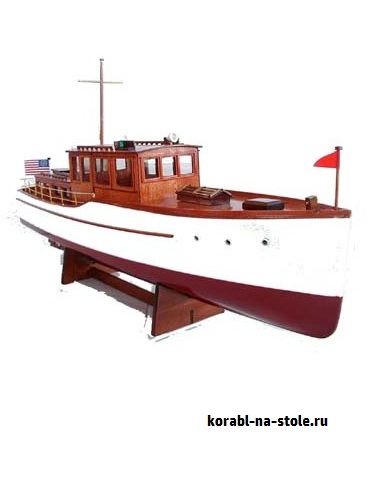 Чертёж модели Моторного крейсера Мистраль / motorcruiser MISTRAL для сборки и историческая справка