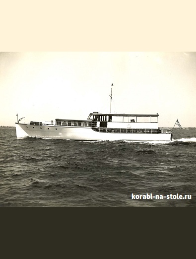 Чертёж модели Моторкруизера Линвуд / motorcruiser LINWOOD для сборки и историческая справка