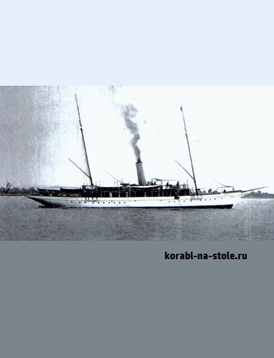 Чертёж модели Парусно-паровой шхуны Каролус Примус / Sailing-steamer schooner CAROLUS PRIMUS (1903) для сборки и историческая справка