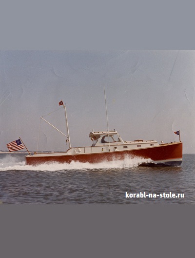 Чертёж модели Моторного катера Эскорт / launch ESCORT для сборки и историческая справка