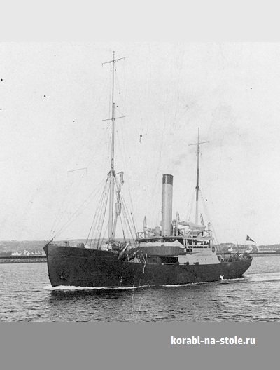 Чертёж модели Пароход-парусника (буйкатара) Ловенорн / Sailing-steamer buoy tender SS LOVENORN для сборки и историческая справка