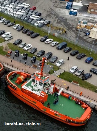 Чертёж модели Буксира Гданск / tug GDANSK для сборки и историческая справка