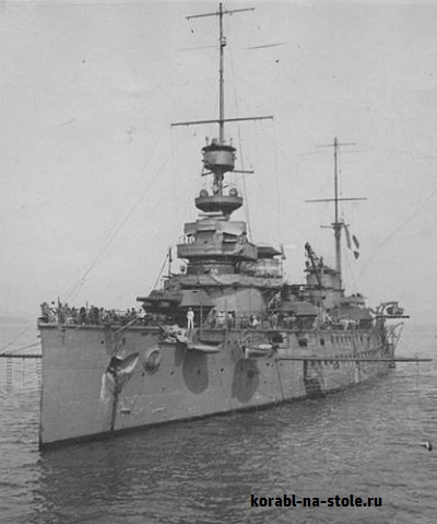 Чертёж модели Крейсера В Хуго / cruiser V Hugo (1904) для сборки и историческая справка