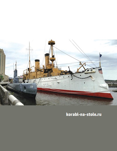 Чертёж модели Крейсера Олимпия / cruiser USS OLYMPIA для сборки и историческая справка