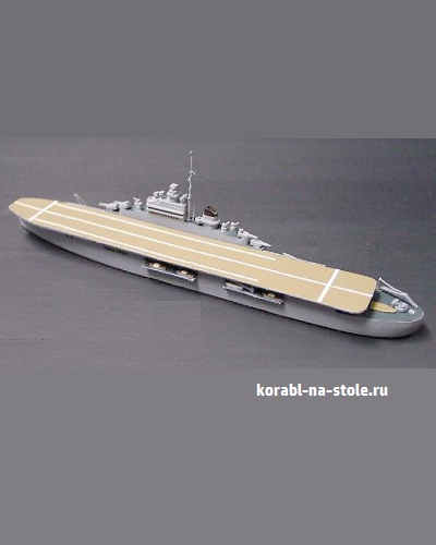 Чертёж модели Авианосца Жоффр / aircraft carrier Joffre (1940) для сборки и историческая справка