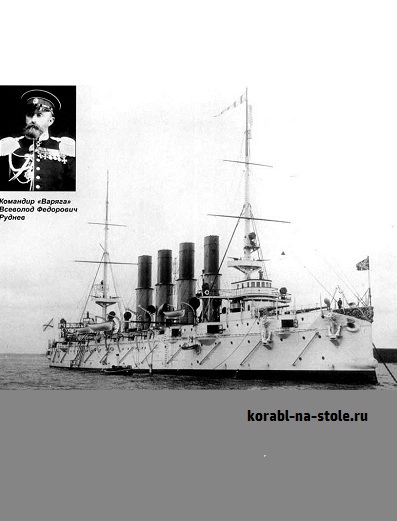 Чертёж модели Крейсера Варяг / cruiser VARYAG для сборки и историческая справка