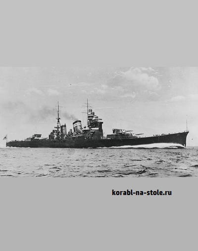 Чертёж модели Тяжёлого крейсера Нати / Heavy Cruiser Nachi (1928) для сборки и историческая справка